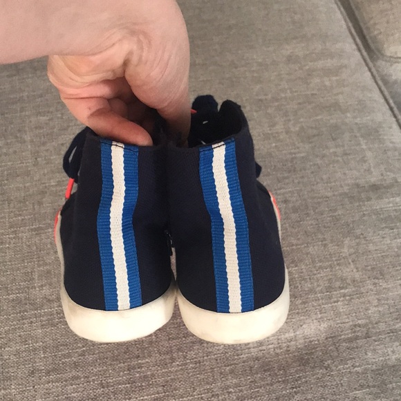 Mini Boden Contrast Canvas High Top Sneakers - Picture 5 of 14